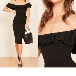 Reformation black dresz